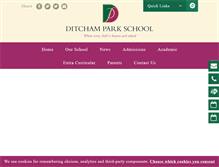 Tablet Screenshot of ditchampark.com